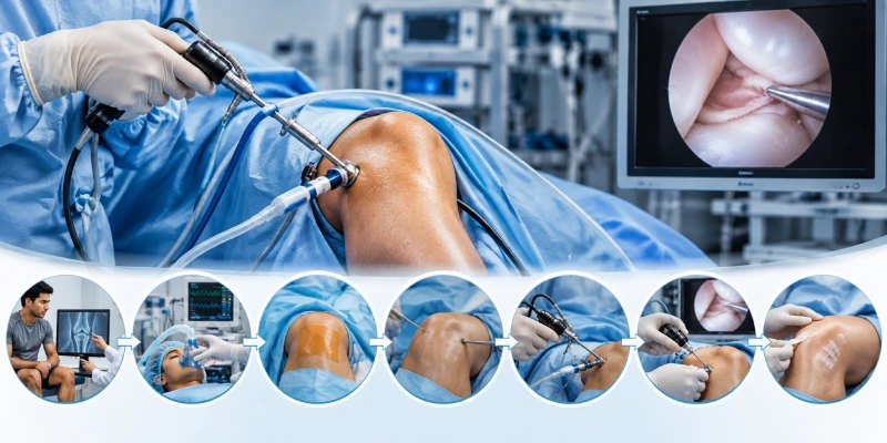 Step-by-Step Procedure of Arthroscopic (Keyhole) Surgery